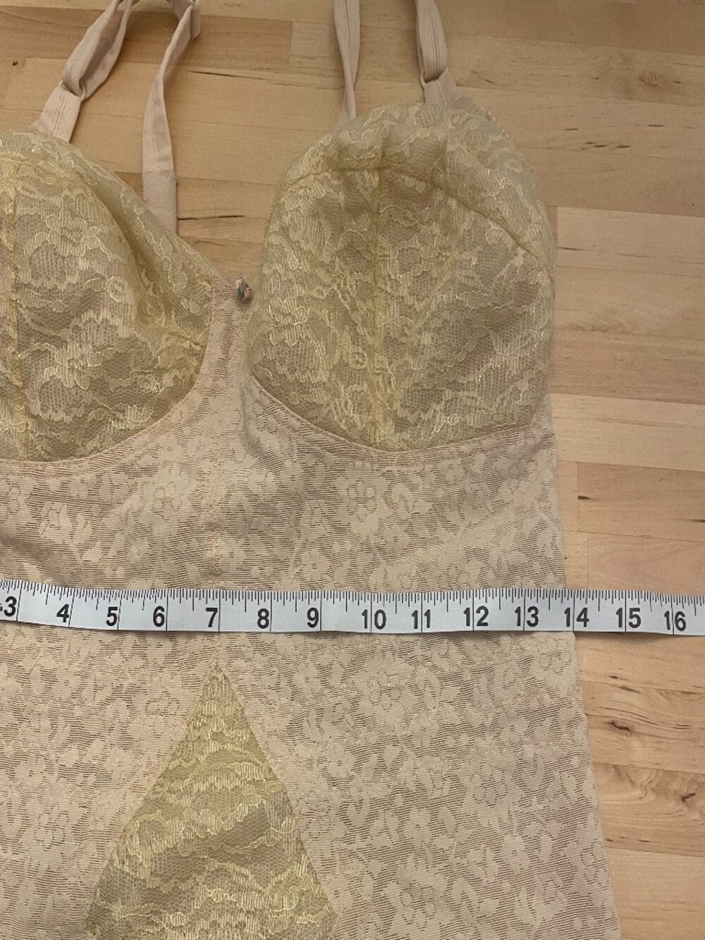 Rago Style 9057 Vintage Body Briefer Beige Extra Firm Sz 40D Retro Pinup 1940s - Picture 3 of 11